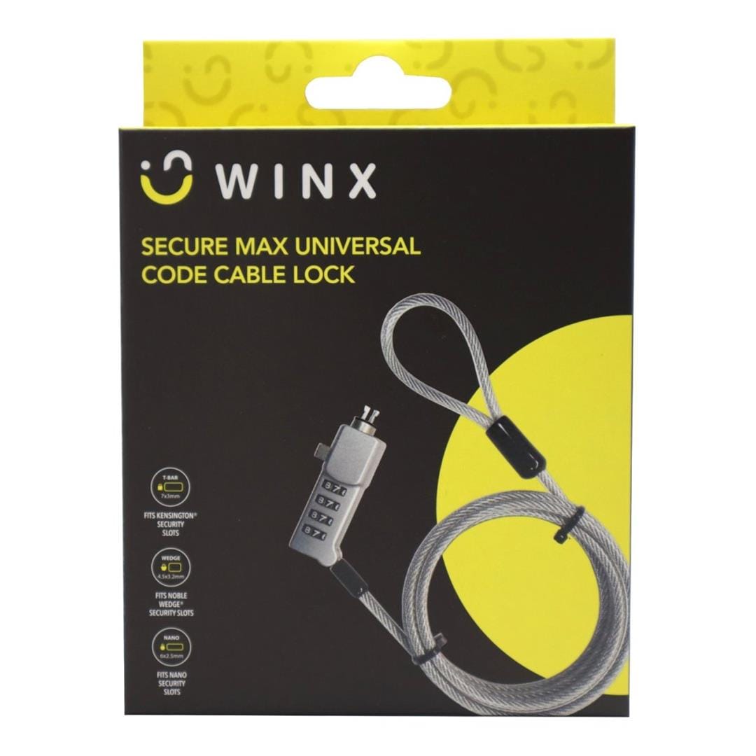 Winx Secure Max Universal Code Cable Security Lock WX-CL101