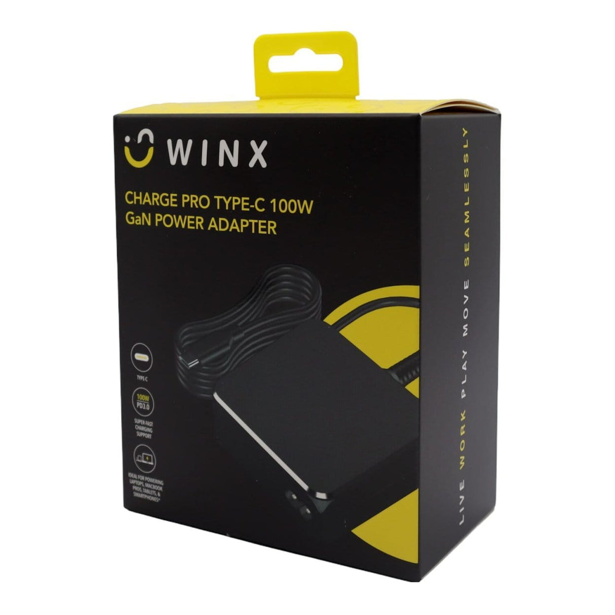 WINX Charge Pro 100W Type-C GaN Power Adapter WX-DC104