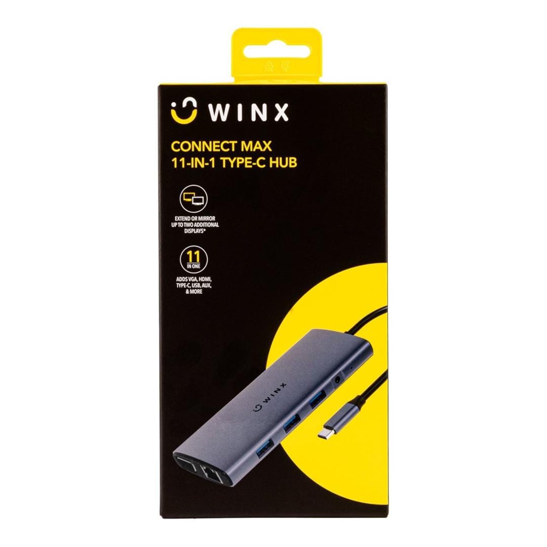 Winx CONNECT MAX 11-in-1 Type-C Hub Silver WX-HB112