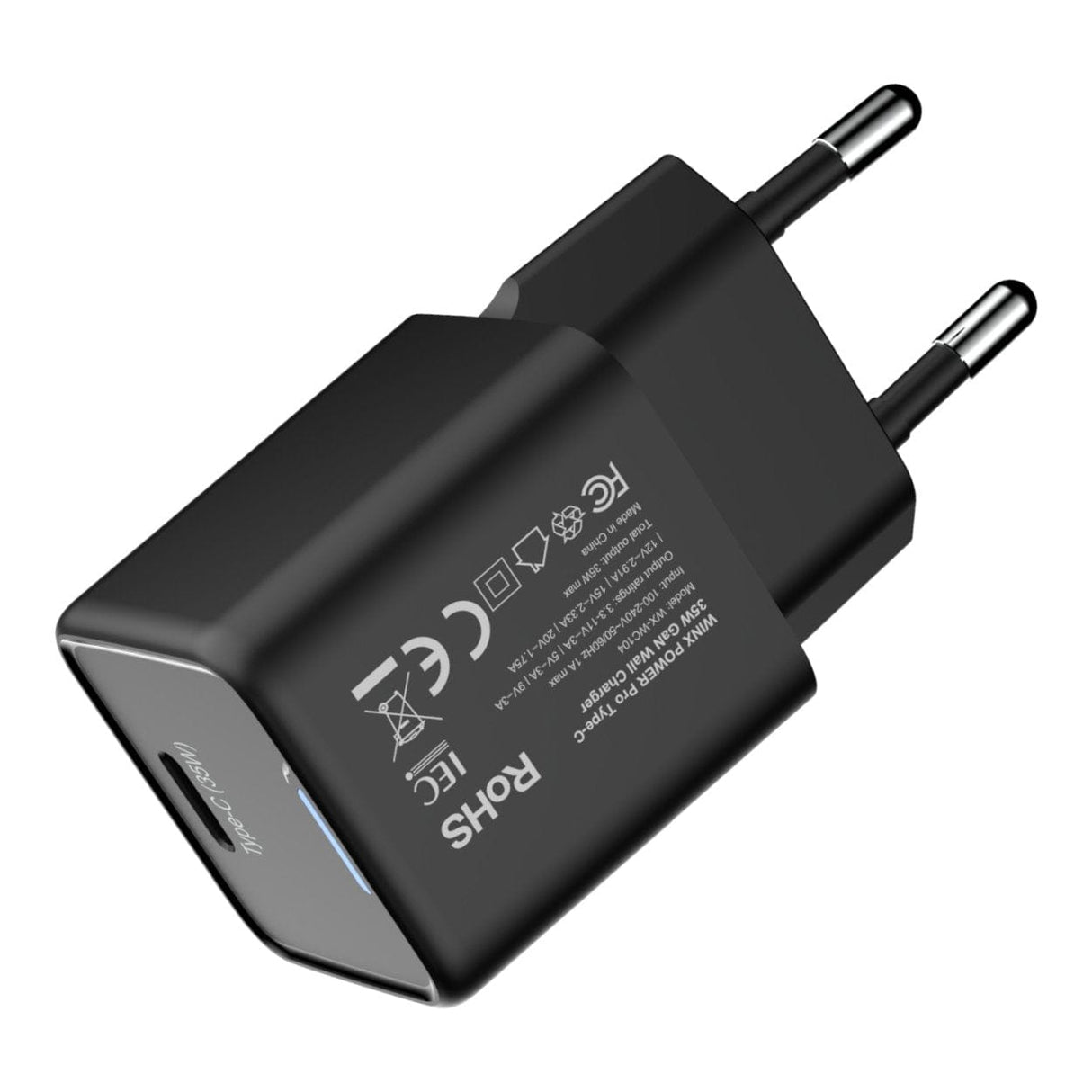 WINX 35W Power Fast Type-C GaN Wall Charger Black WX-WC104