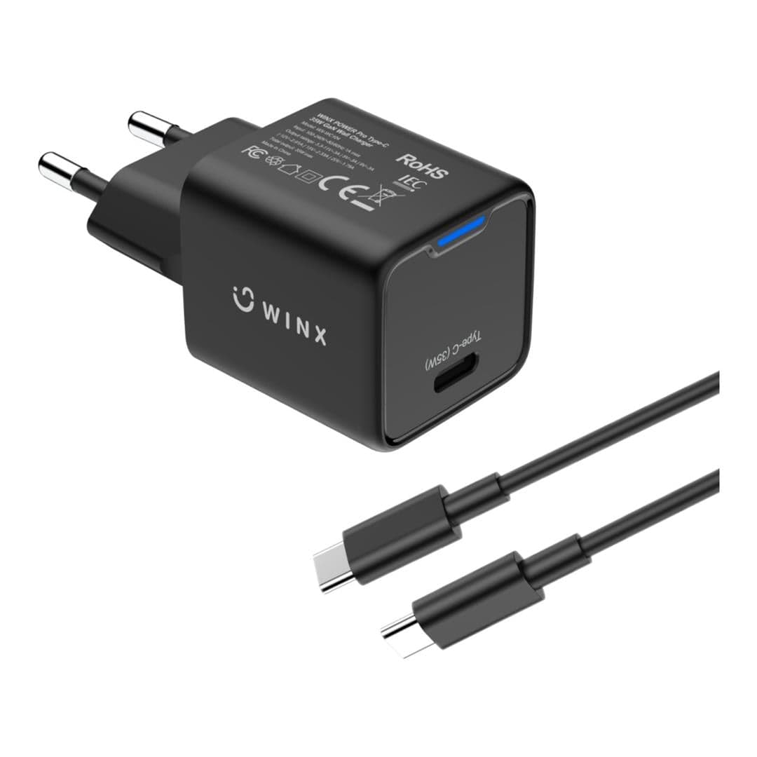 WINX 35W Power Fast Type-C GaN Wall Charger Black WX-WC104