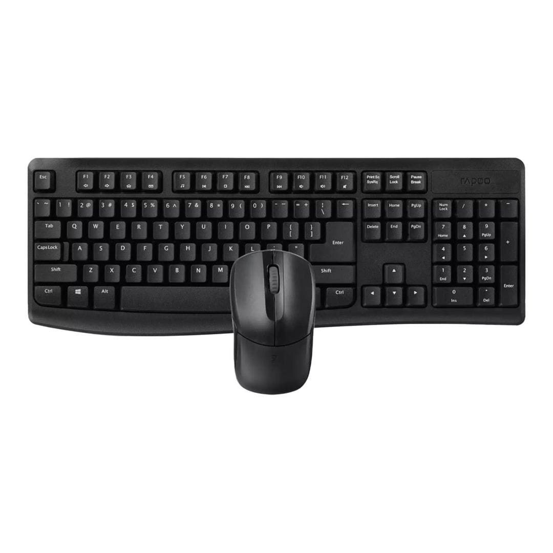 Rapoo Wireless Keyboard and Mouse Black X1800Pro