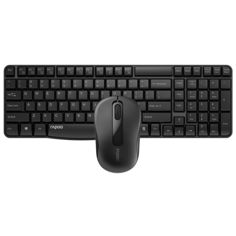Rapoo X1800S-US-BLACK Wireless Keyboard and Mouse Combo