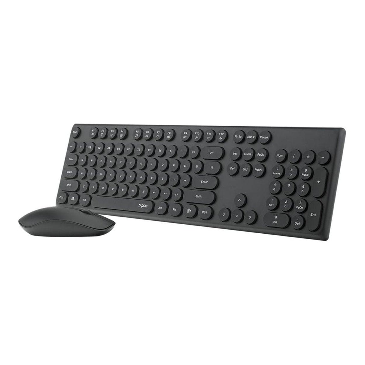 Rapoo X260 Round Key Multimode Keyboard and Mouse Combo Black