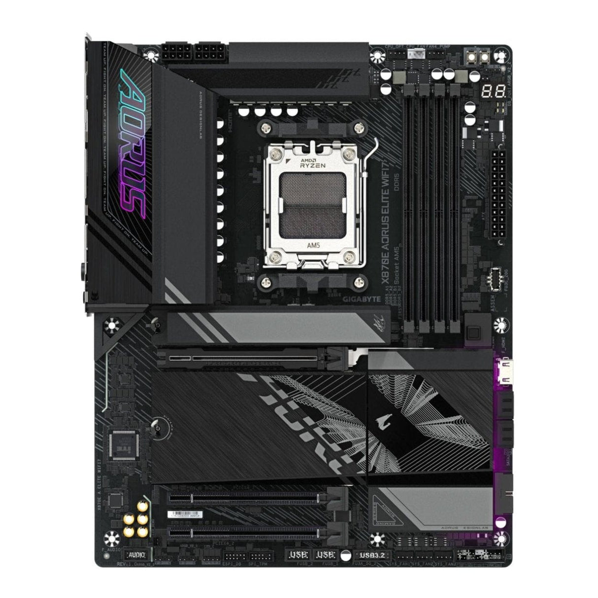 Gigabyte X870E AORUS Elite Wi-Fi 7 AMD Socket AM5 ATX Motherboard
