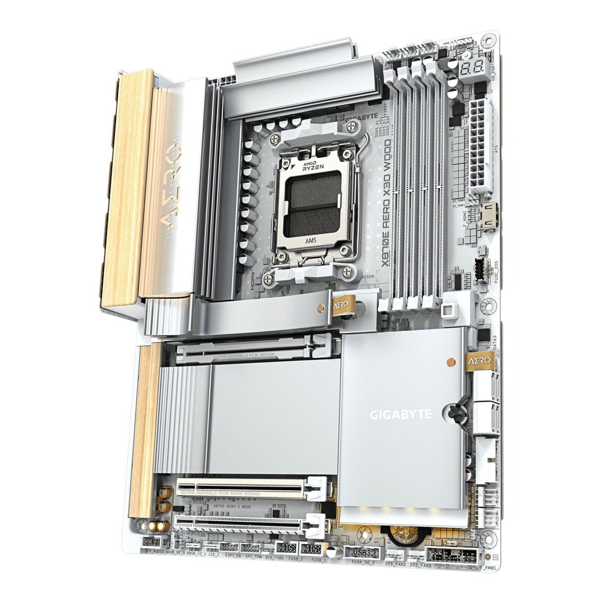 Gigabyte X870E AERO X3D Wood Wi-Fi 7 AMD Socket AM5 ATX Motherboard