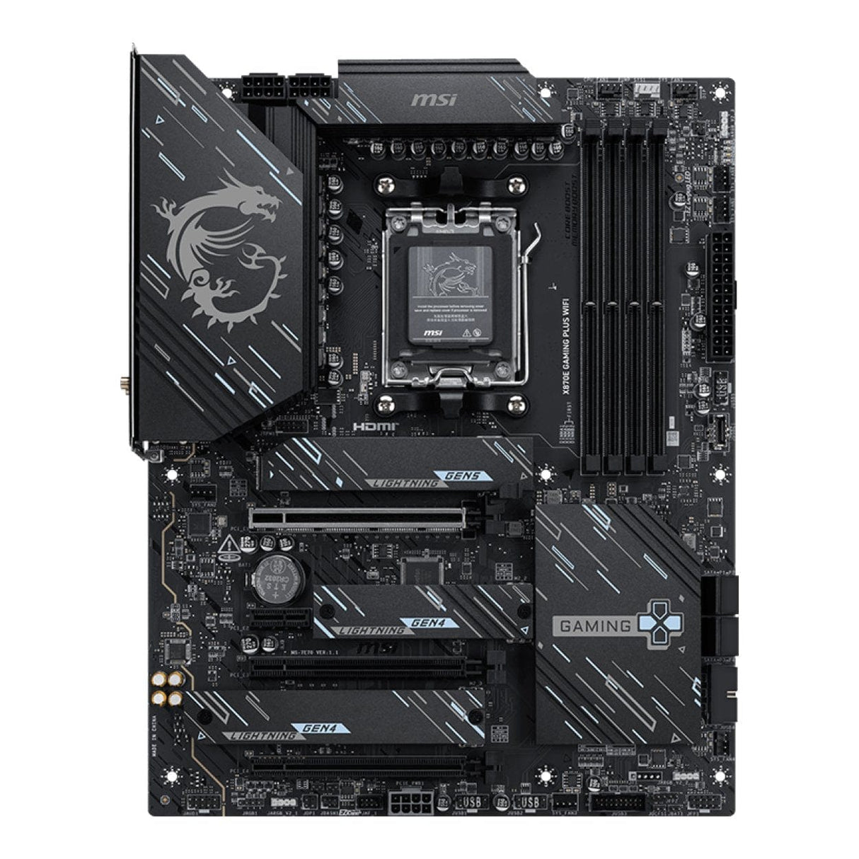 MSI X870E Gaming PLUS Wi-Fi AMD Socket AM5 ATX Motherboard