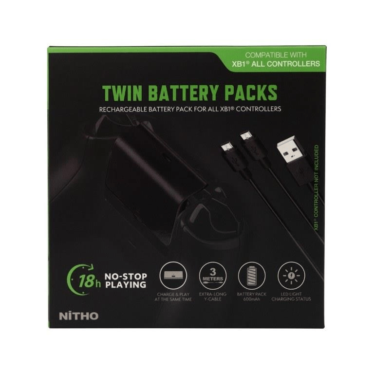 Nitho Xbox One Twin Battery Pack XB1-TWBP-K