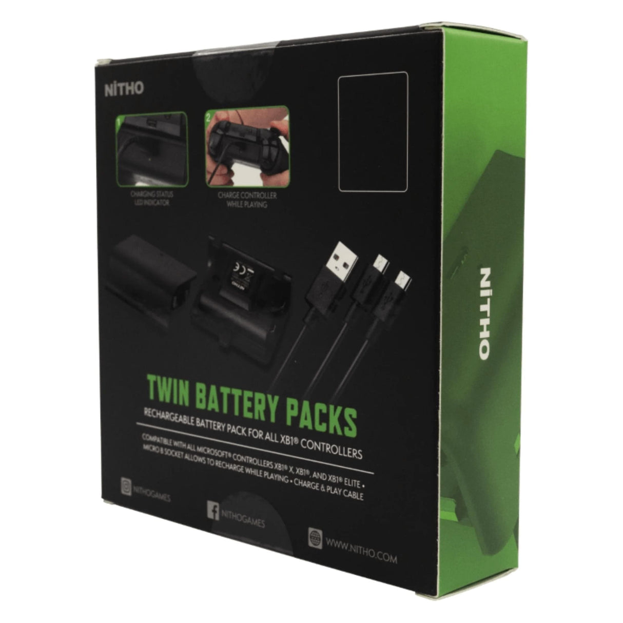Nitho Xbox One Twin Battery Pack XB1-TWBP-K
