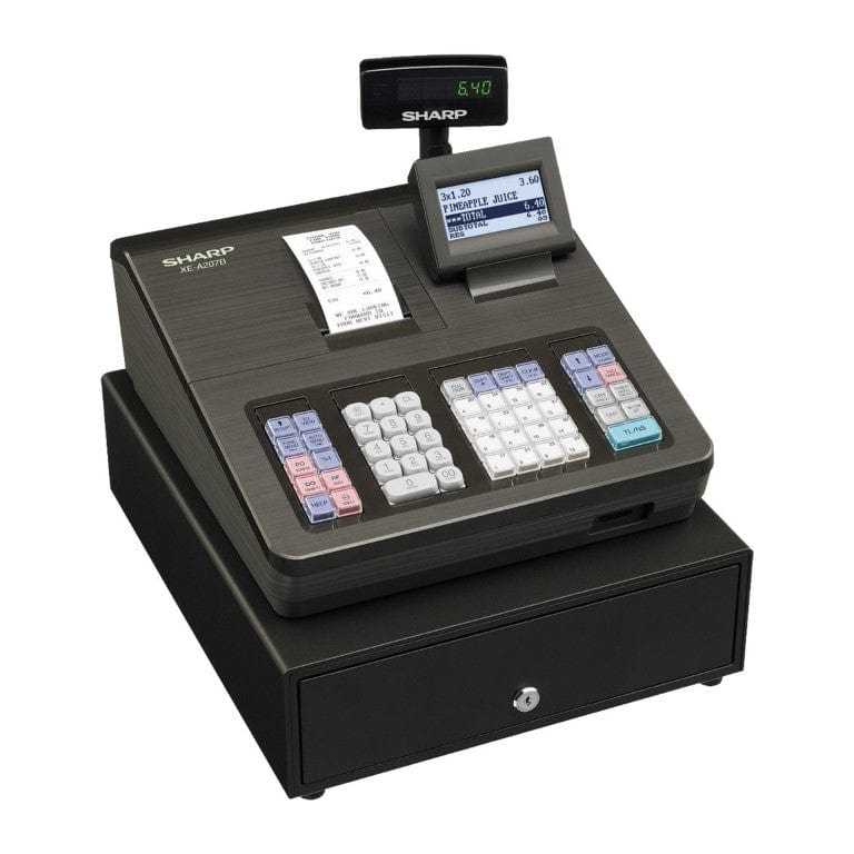 Sharp XE-A207B Cash Register Black
