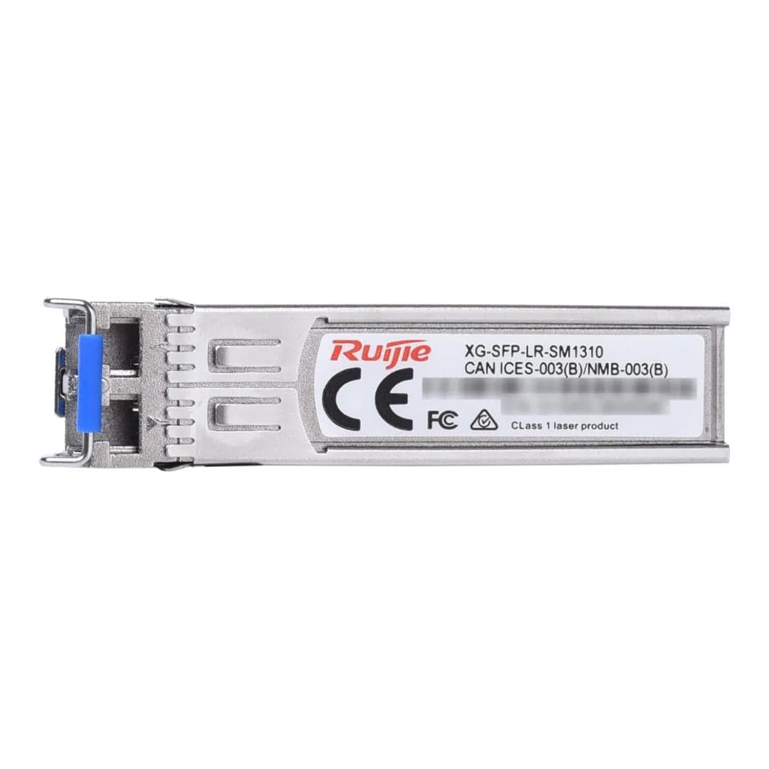 Ruijie Networks XG-SFP-LR-SM1310 10GBASE-LR SFP+ 1310-nm 10-km DOM Duplex LC SMF Optical Transceiver Module