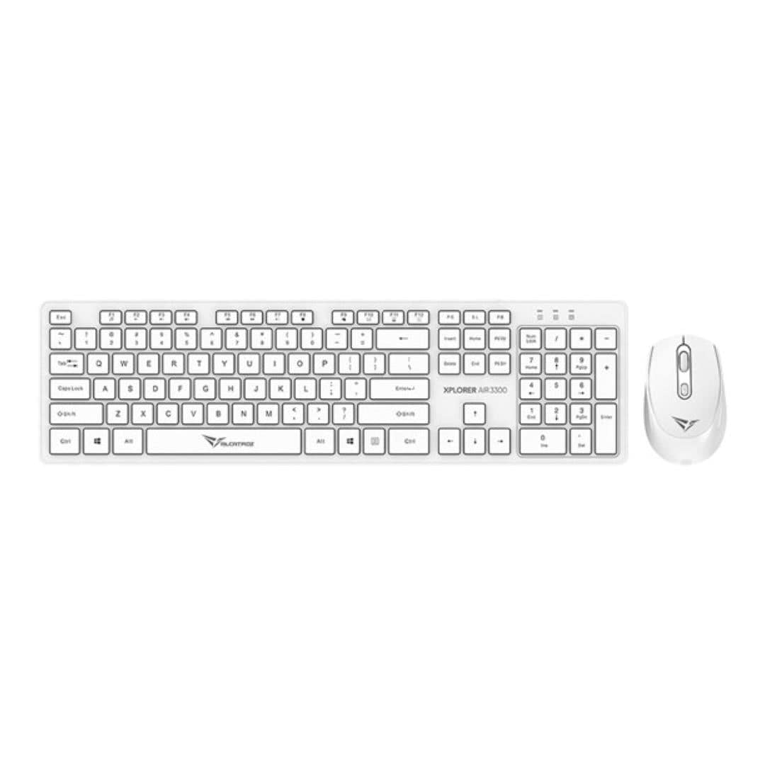 Alcatroz Xplorer Air 3300 Wireless Keyboard and Mouse Combo White XPLORERAIR3300WHT