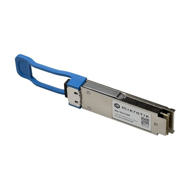 MikroTik XQ+31LC10D 10km 1309nm Dual LC UPC Single-Mode QSFP28 Transceiver Module