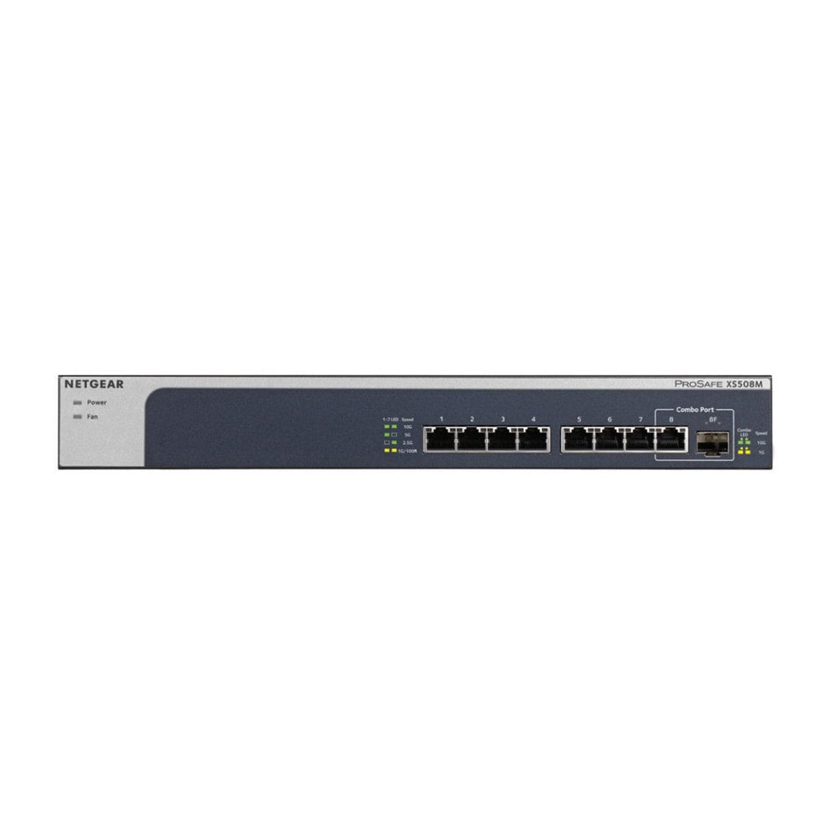Netgear XS508M 8-port Unmanaged 10G Ethernet Switch Grey/Silver XS508M-100EUS