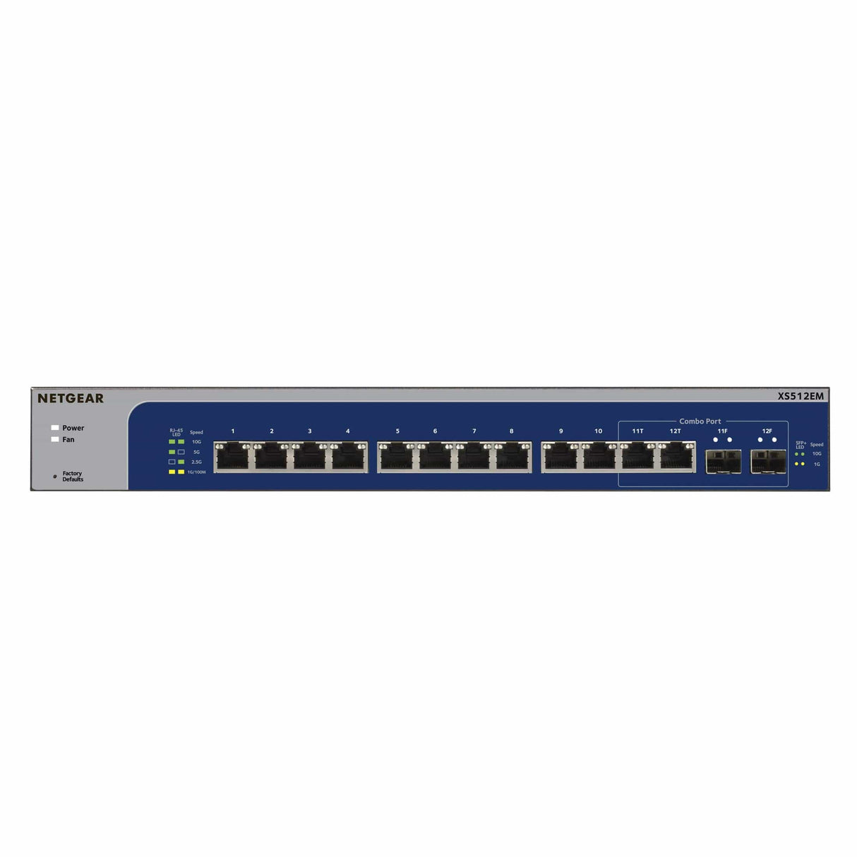 Netgear XS512EM 12-port Managed L2 10G Ethernet Switch XS512EM-100EUS