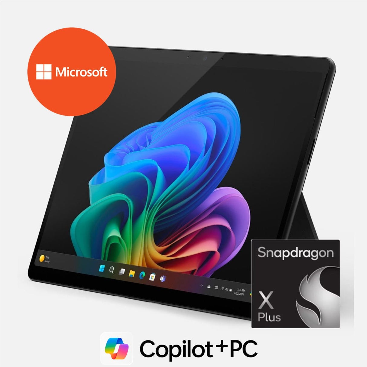 Microsoft Surface Pro 11 13-inch PixelSense AI 2-in-1 Laptop - Snapdragon X Plus 512GB SSD 16GB RAM Win 11 Pro Black