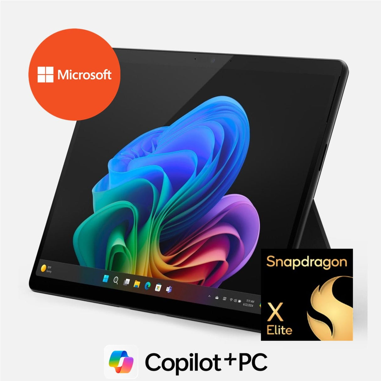 Microsoft Surface Pro 11 13-Inch OLED PixelSense AI 2-in-1 Laptop - Snapdragon X Elite 1TB SSD 16GB RAM Win 11 Pro Black