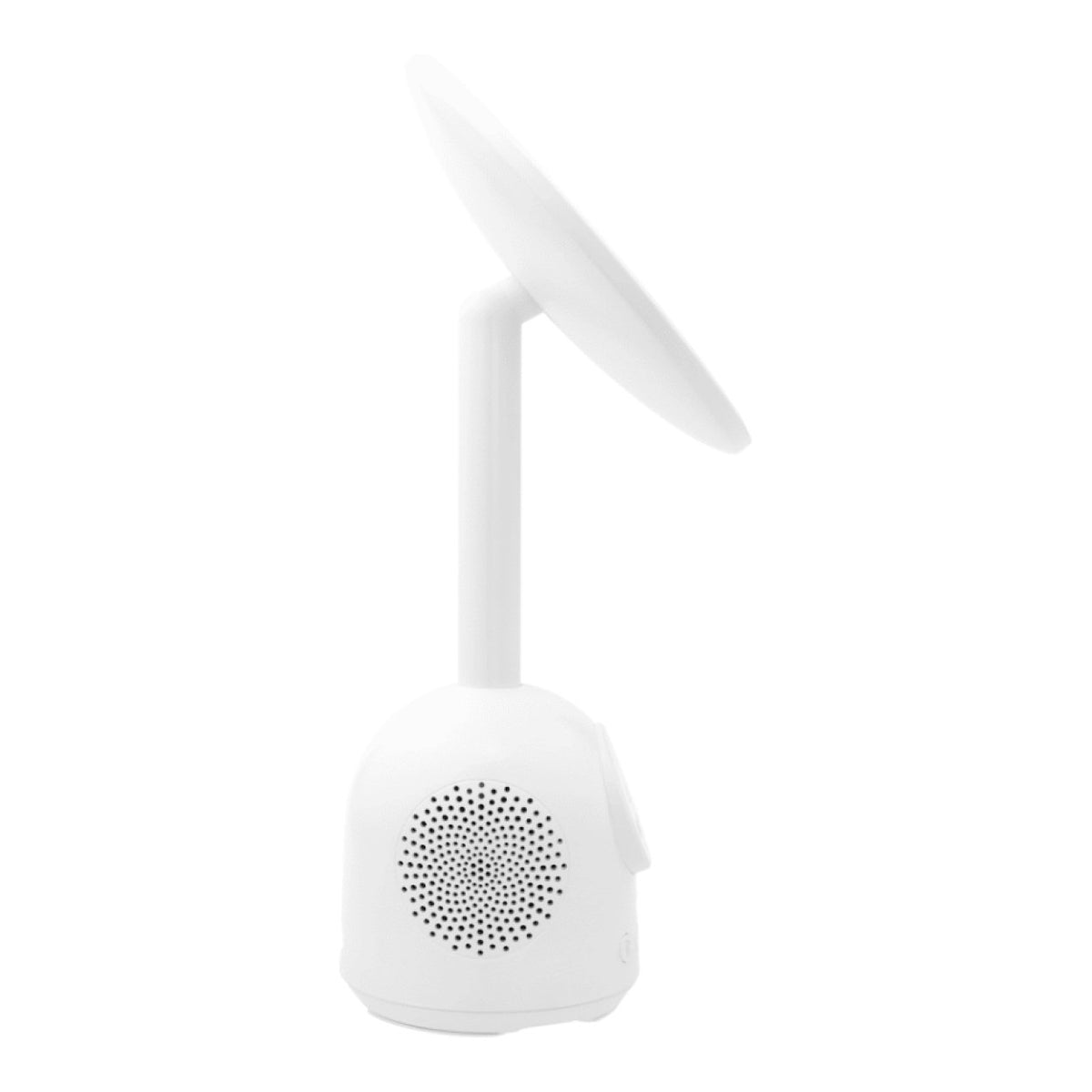 ZEN Unify Series 15W Wireless Phone Charger with Bluetooth Speaker Clock and Mirror White ZN-8405-WT