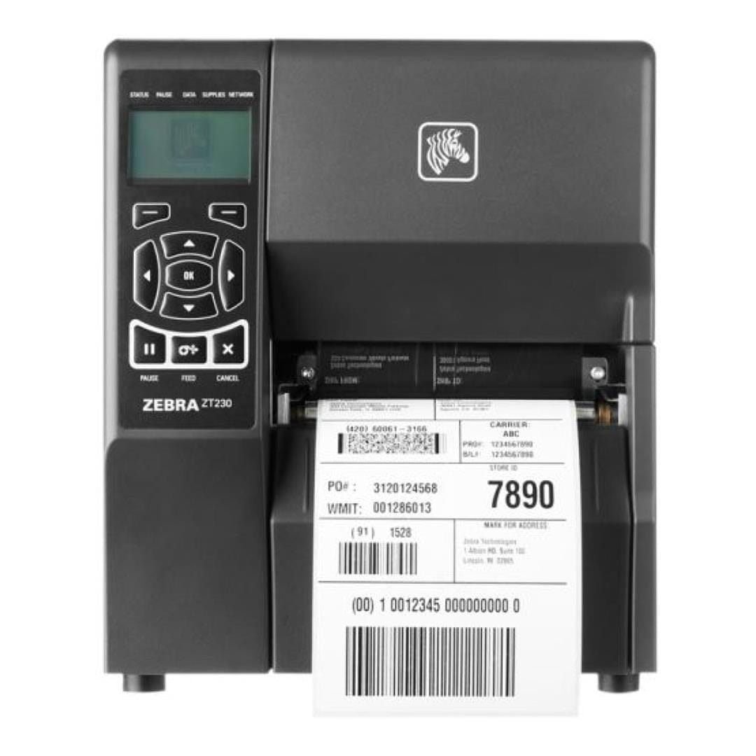 Zebra ZT230 Thermal Transfer 203 x 203 DPI Wired and Wireless Label Printer ZT23042-T0EC00FZ