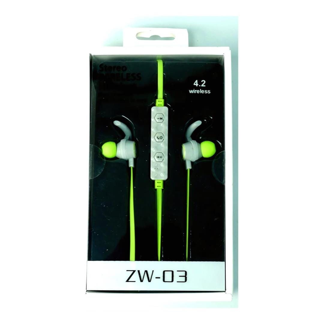 Geeko ZW-03 Wireless Bluetooth Earphones Green ZW-03-GRN