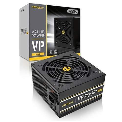 Antec VP700P Plus 80 PLUS 700W 20+4 Pin ATX Black Power Supply 0-761345-11658-9