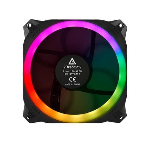 Antec Prizm 120 ARGB 3+2+C Computer Case Fan 120mm Black and White 2000rpm 0-761345-77511-3