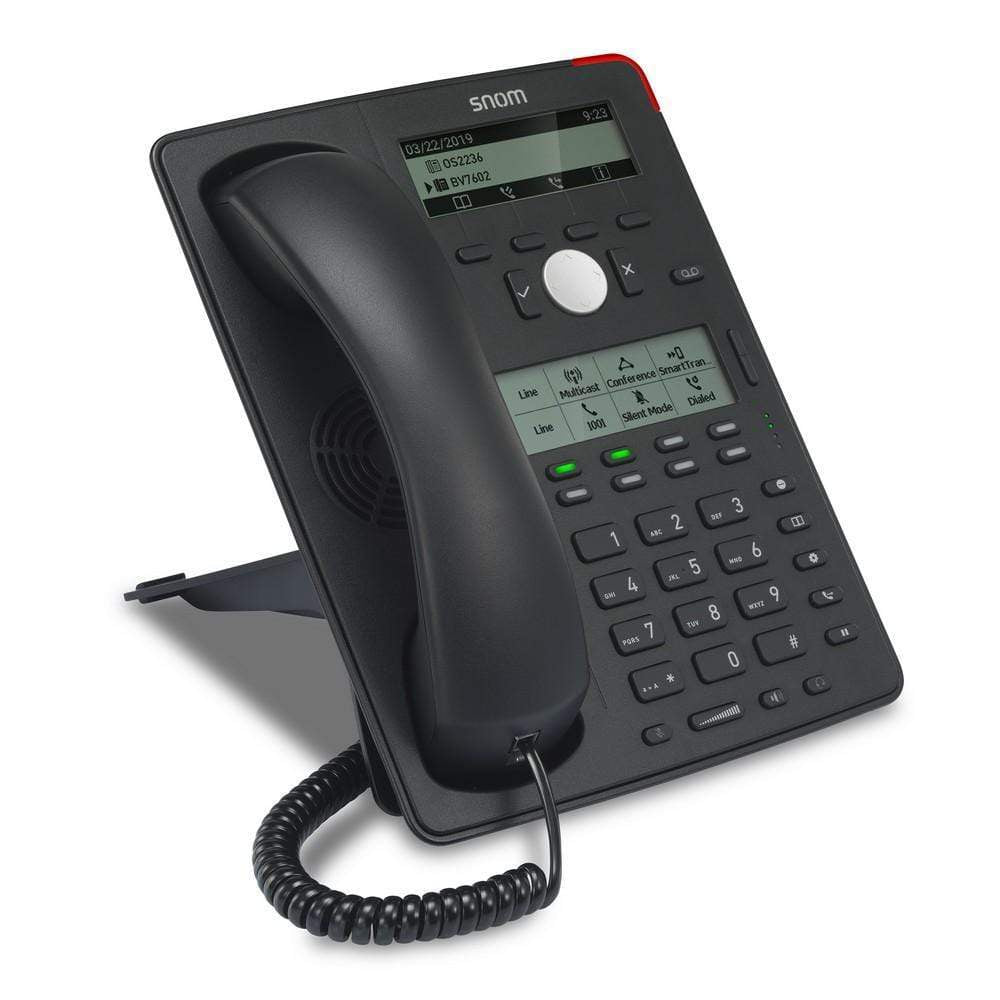 Snom D725 IP Phone Black 12 Lines Gig PoE Excl PSU 3916