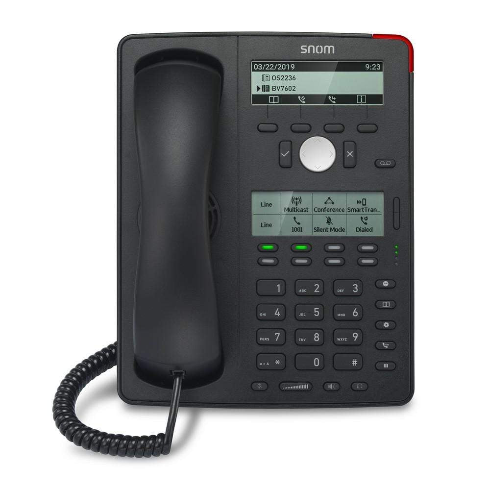Snom D725 IP Phone Black 12 Lines Gig PoE Excl PSU 3916