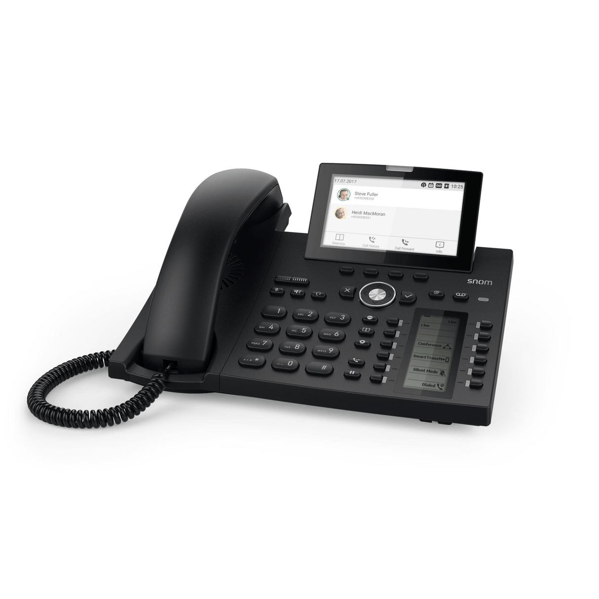 Snom D385 IP Phone Black 12 Lines TFT 12-line Desktop SIP - No PSU Included Hi-Res Colour Display USB 4340