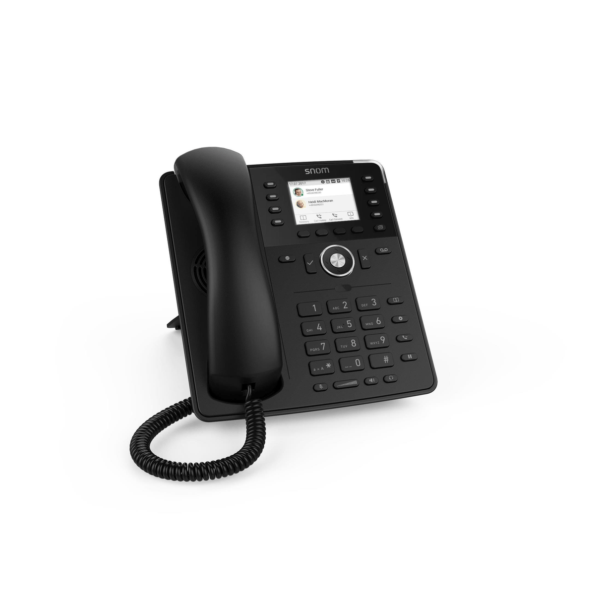 Snom D735 IP Phone Black TFT 12-line Desktop SIP - No PSU Hi-Res 2.7 Colour Display USB 4389