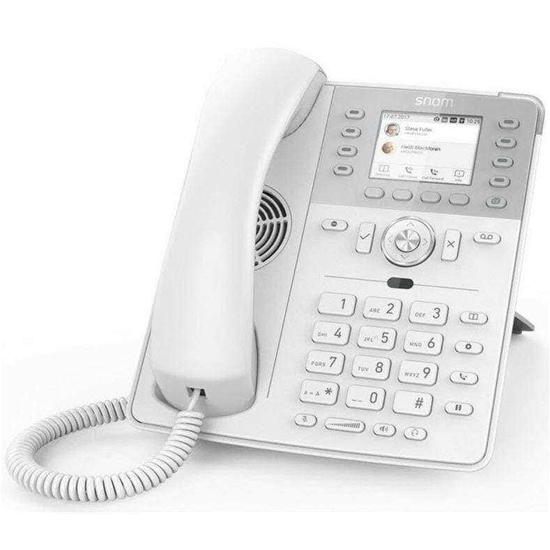 Snom D735 IP Phone White TFT 12-line Desktop SIP - No PSU Hi-Res 2.7 Colour Display USB 4396