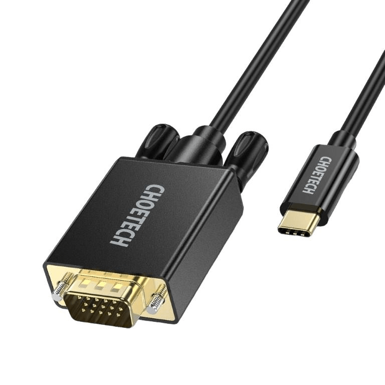 Choetech USB-C to VGA 1.8m Cable 01.02.03.XCV-1801BK