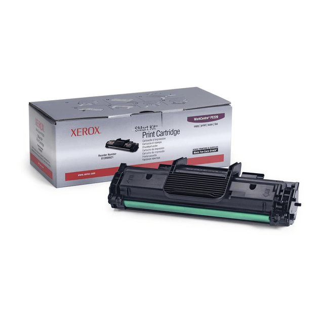 Xerox WorkCentre PE220 Black Toner and Drum Cartridge 3,000 Pages Original 013R00621 Single-pack