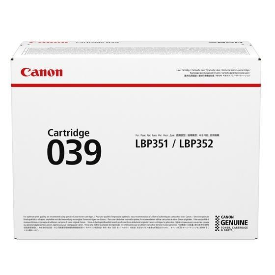 Canon 039 Black Toner Cartridge 11,000 Pages Original 0287C001 Single-pack
