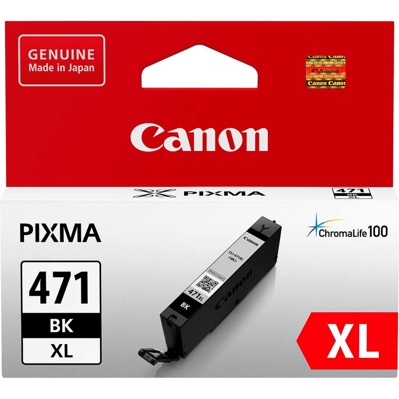 Canon CLI-471XL Black High Yield Printer Ink Cartridge Original 0346C001 Single-pack