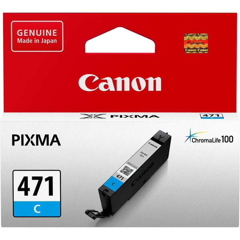 Canon CLI-471 Cyan Printer Ink Cartridge Original 0401C001 Single-pack