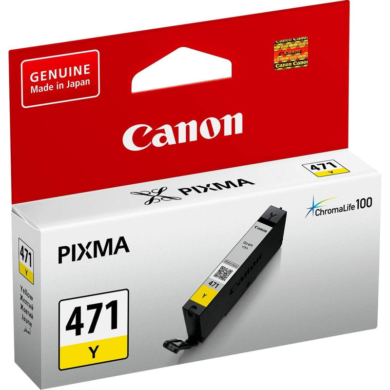 Canon CLI-471 Yellow Printer Ink Cartridge Original 0403C001 Single-pack