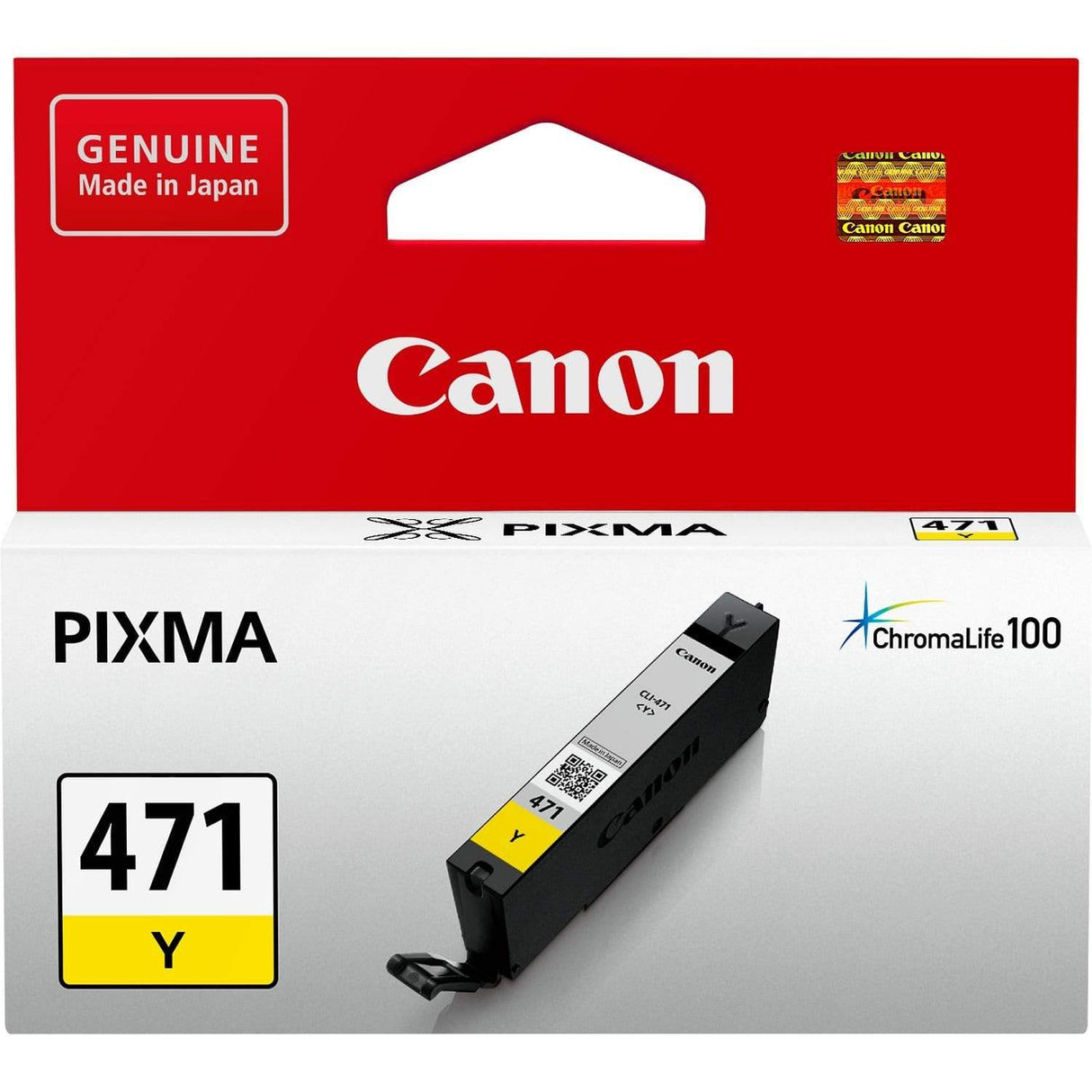 Canon CLI-471 Yellow Printer Ink Cartridge Original 0403C001 Single-pack
