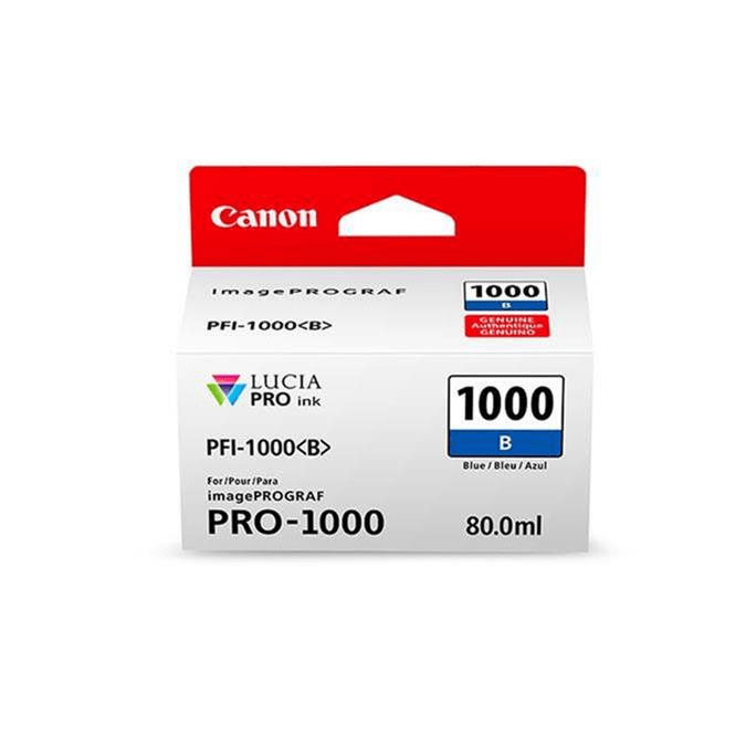 Canon PFI-1000 Blue Printer Ink Cartridge Original 0555C001 Single-pack