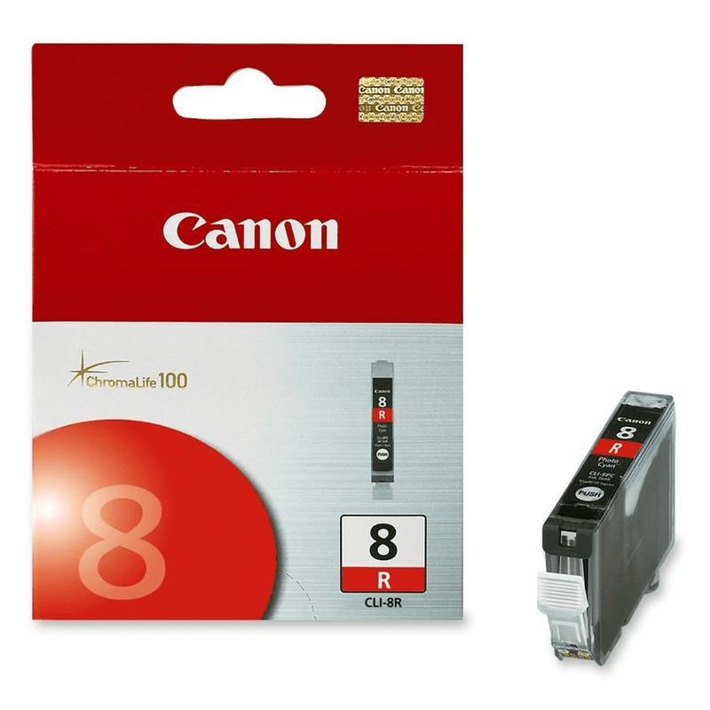 Canon CLI-8R Red Printer Ink Tank Cartridge Original 0626B001 Single-pack