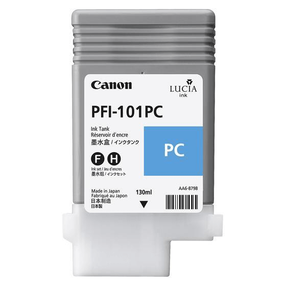 Canon PFI-101PC Photo Cyan Printer Ink Cartridge Original 0887B001 Single-pack