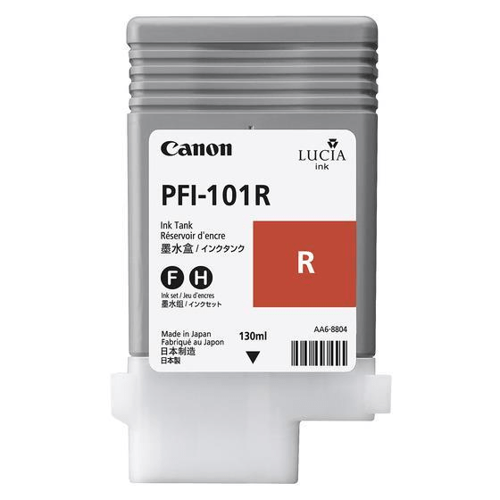 Canon PFI-101R Red Printer Ink Cartridge Original 0889B001 Single-pack