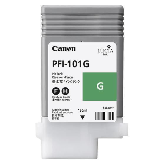 Canon PFI-101G Green Printer Ink Cartridge Original 0890B001 Single-pack