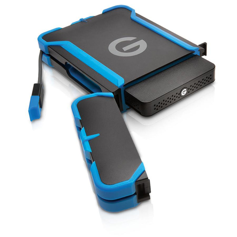 G-Technology G-Drive Ev ATC 1TB Black and Blue External Hard Drive 0G03615