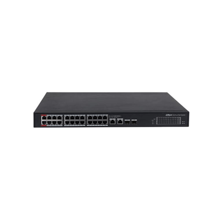 Dahua 24-port Unmanaged Gigabit Switch with Intelligent 240W PoE DH-PFS3228-24GT-240