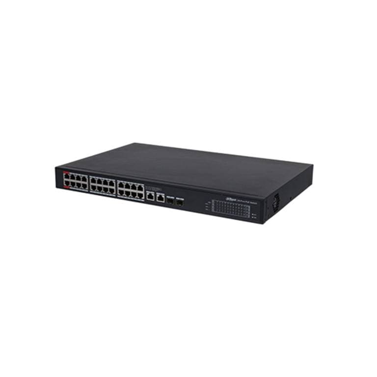 Dahua 24-port Unmanaged Gigabit Switch with Intelligent 240W PoE DH-PFS3228-24GT-240