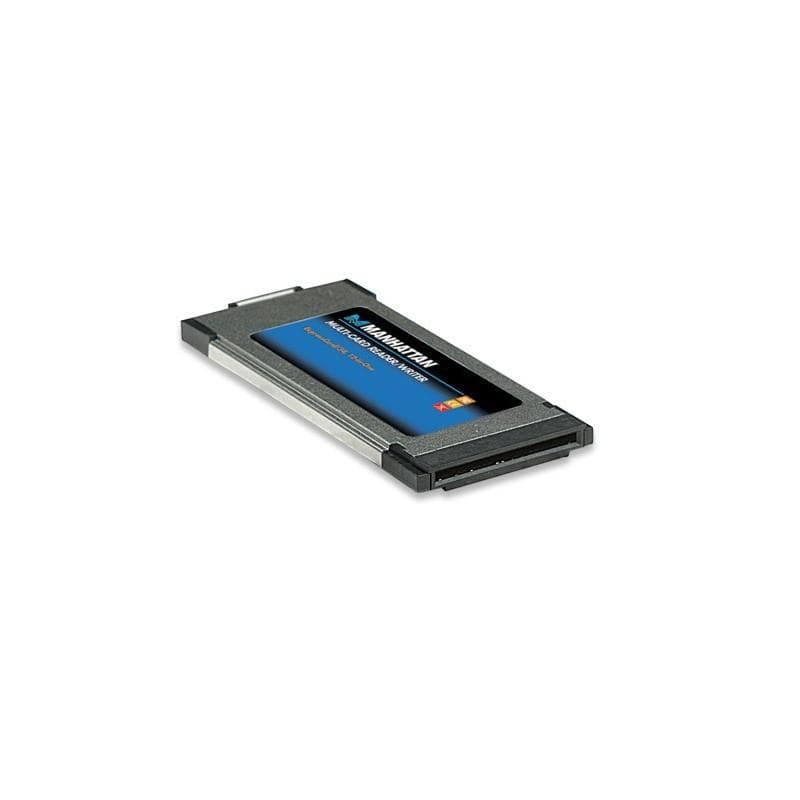 Manhattan Express-Card/34 Multi Card Reader and Writer 12-in-1 Grey 100809