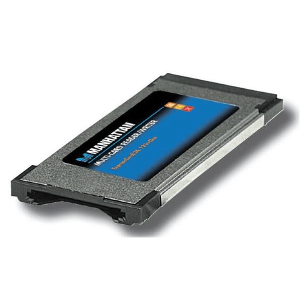Manhattan Express-Card/34 Multi Card Reader and Writer 12-in-1 Grey 100809