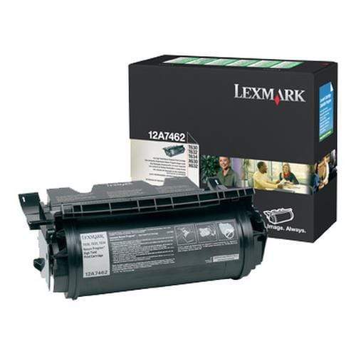 Lexmark 12A7462 Black Toner Cartridge 21,000 Pages Original Single-pack