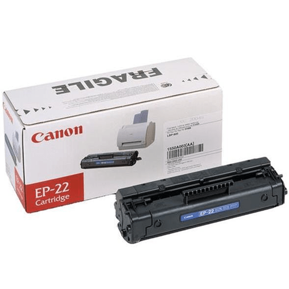 Canon EP-22 Black Toner Cartridge 2,500 Pages Original 1550A003 Single-pack